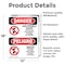 Signmission Safety Culture Sign, 12 in Width, Vinyl Decal, Rectangle, Bilingual OS-2PACK-DS-D-1218-VS-1502 - alternate 2